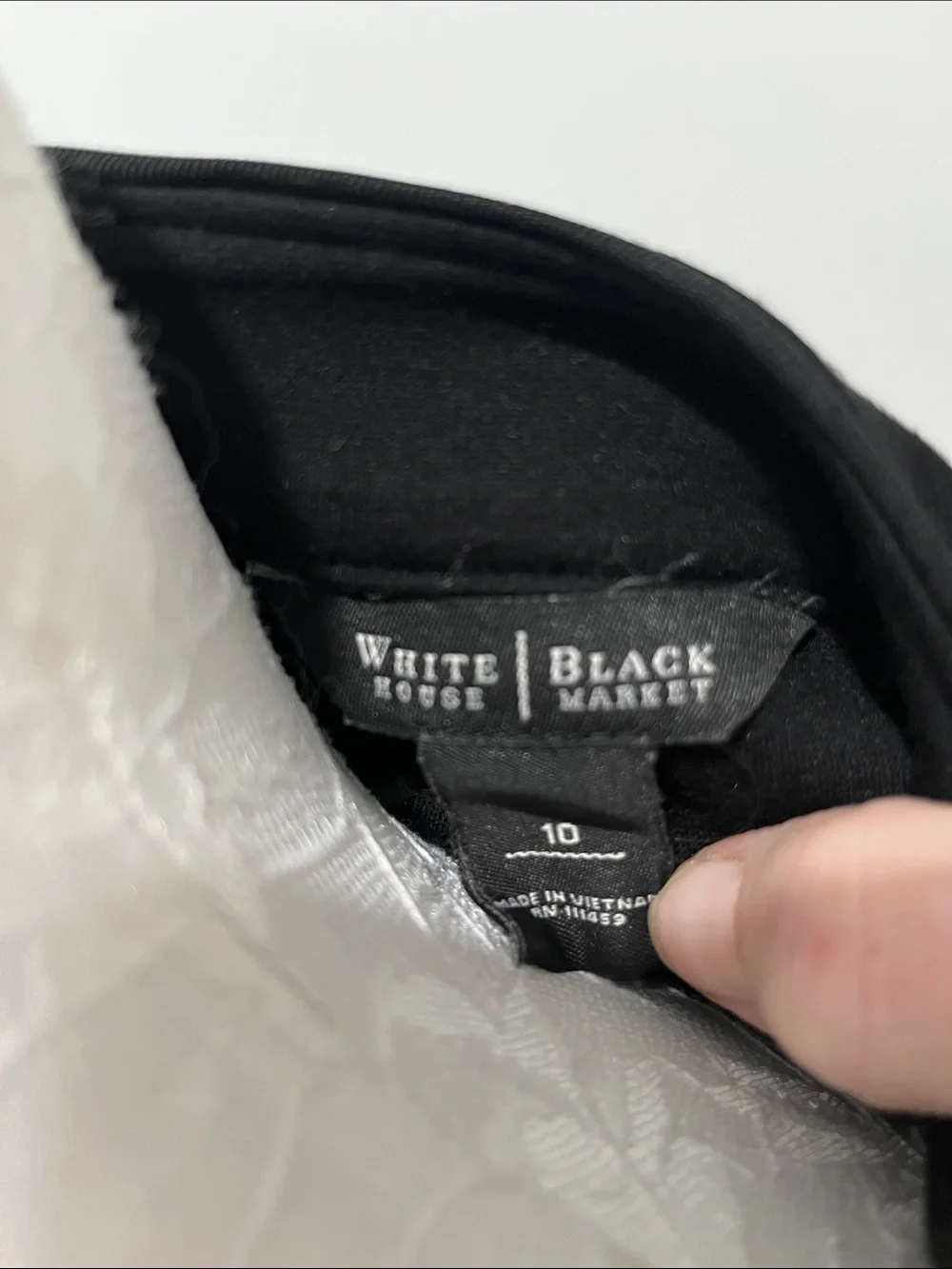 White House Black Market Black Military-Style Button Jacket
